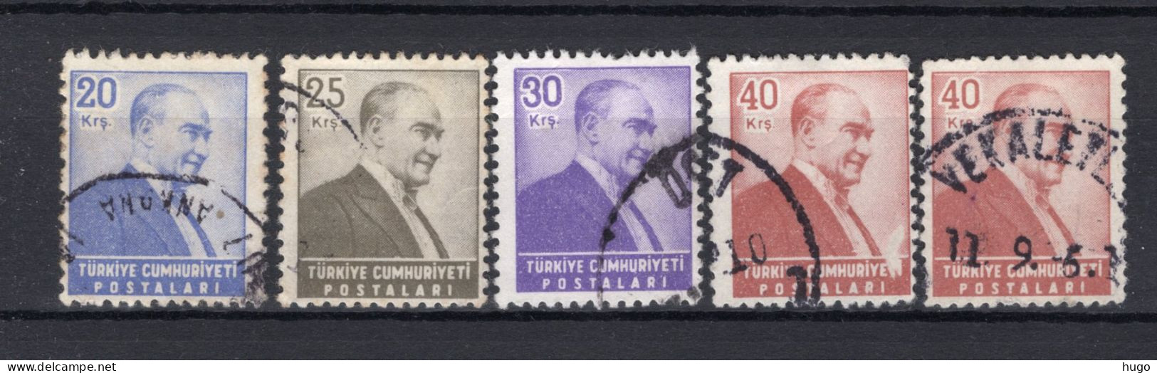 TURKIJE Yt. 1275/1278° Gestempeld 1955-1956 - Oblitérés