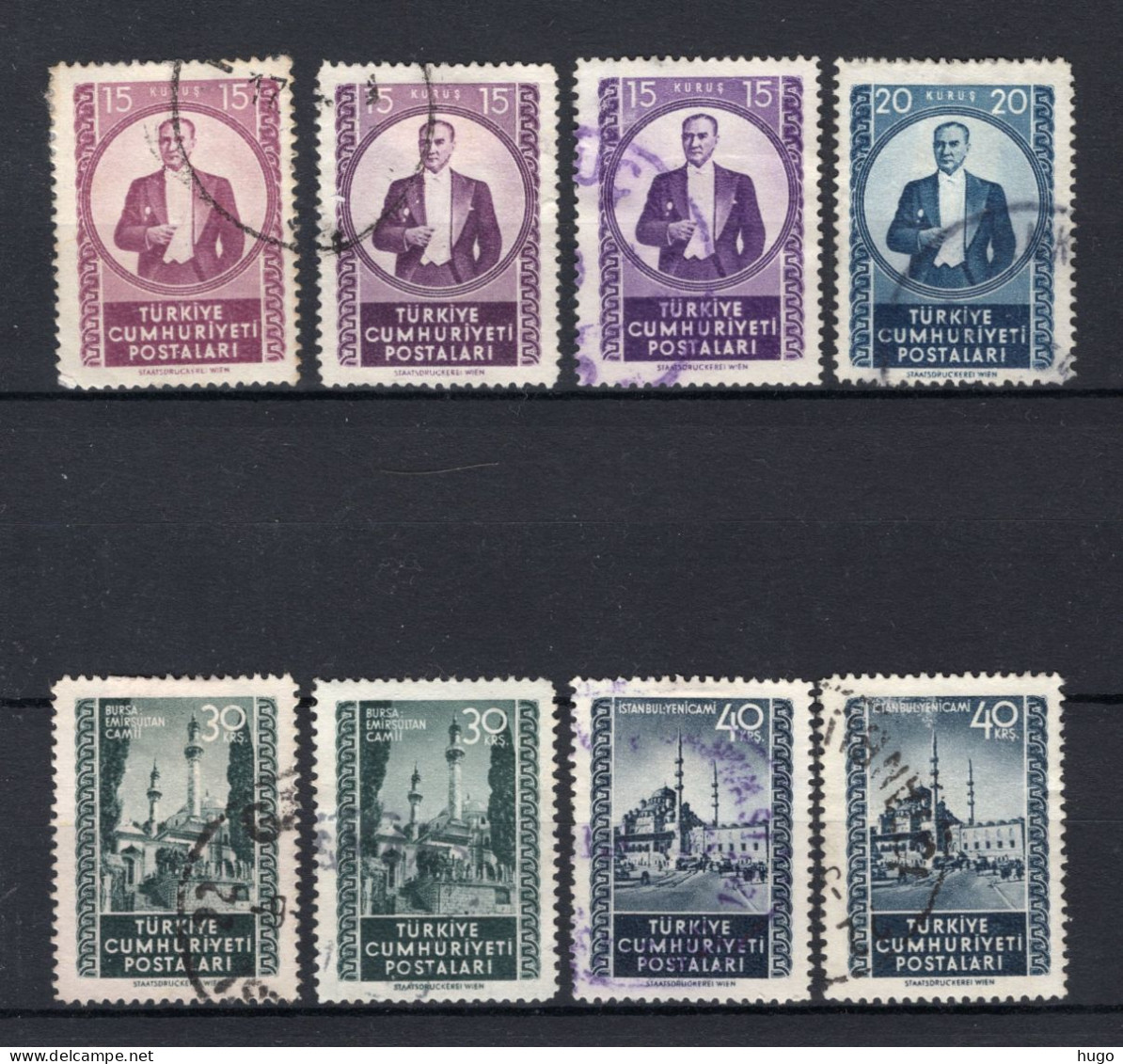 TURKIJE Yt. 1151/1154° Gestempeld 1952 - Used Stamps