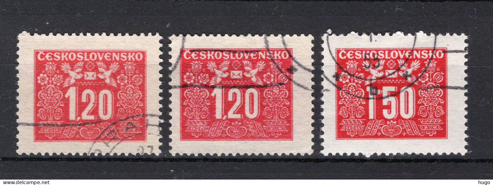 TSJECHOSLOVAKIJE Yt. T71/72° Gestempeld Portzegel 1946-1948 - Portomarken