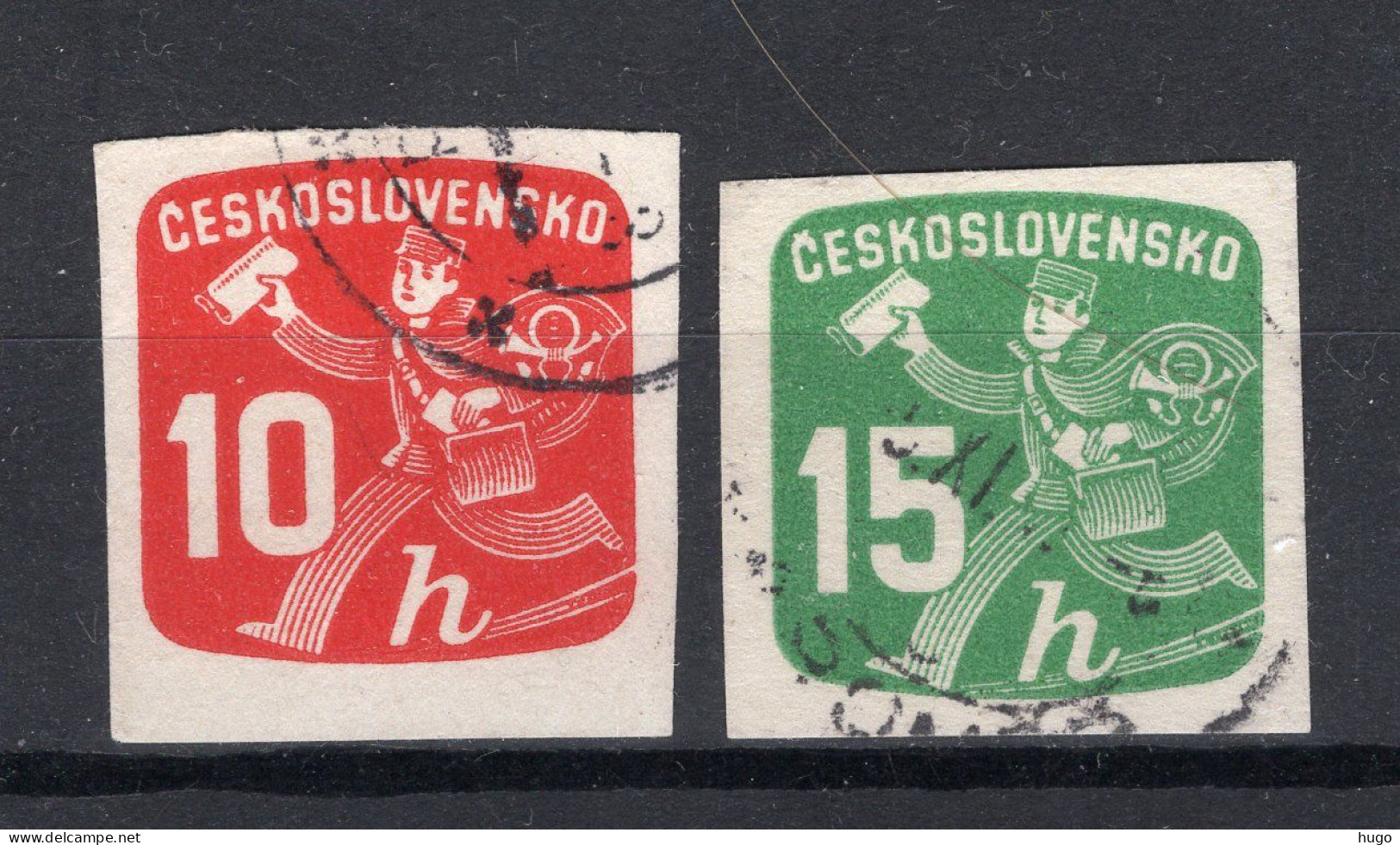 TSJECHOSLOVAKIJE Yt. J27/28° Gestempeld Dagblad Zegel 1945 - Timbres Pour Journaux