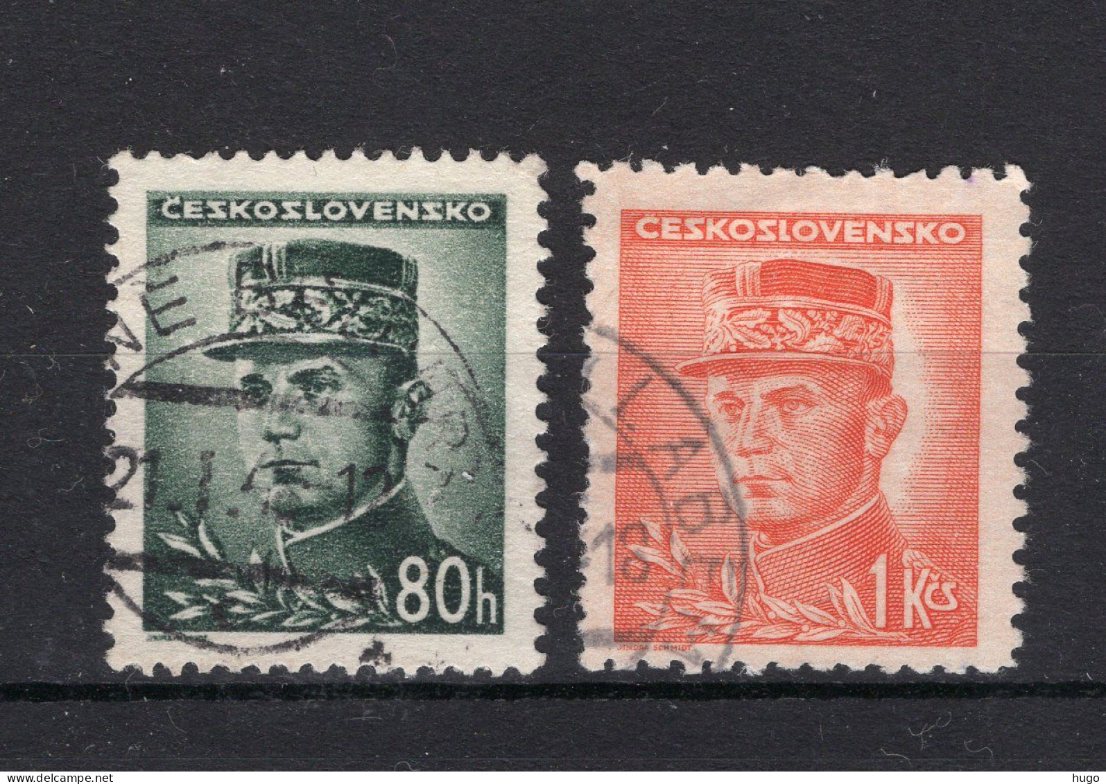 TSJECHOSLOVAKIJE Yt. 406/406A° Gestempeld 1945-1947 - Used Stamps