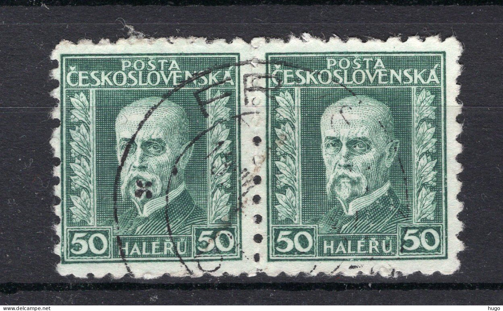 TSJECHOSLOVAKIJE Yt. 217° Gestempeld 2 St. 1926-1928 - Used Stamps