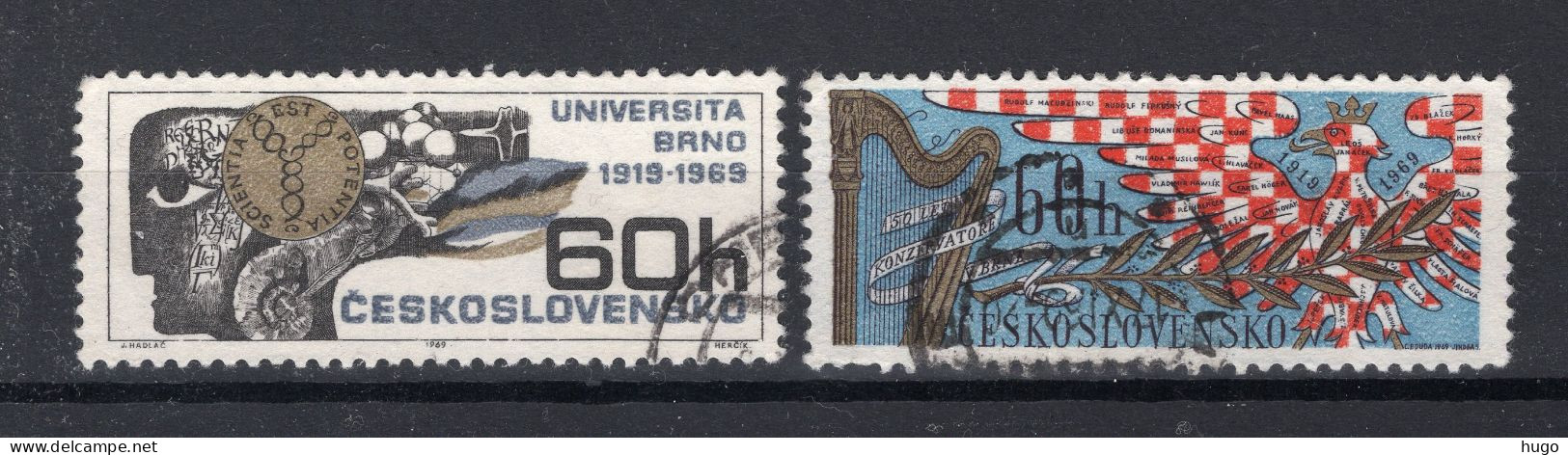 TSJECHOSLOVAKIJE Yt. 1708/1709° Gestempeld 1969 - Used Stamps