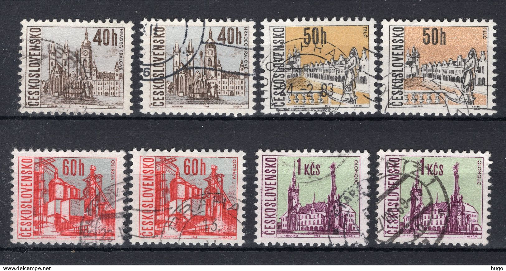 TSJECHOSLOVAKIJE Yt. 1519/1522° Gestempeld 1966 - Used Stamps