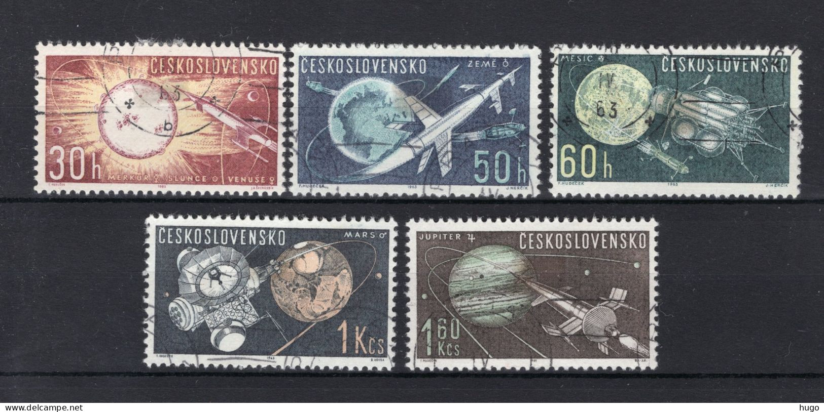 TSJECHOSLOVAKIJE Yt. 1268/1272° Gestempeld 1963 - Used Stamps