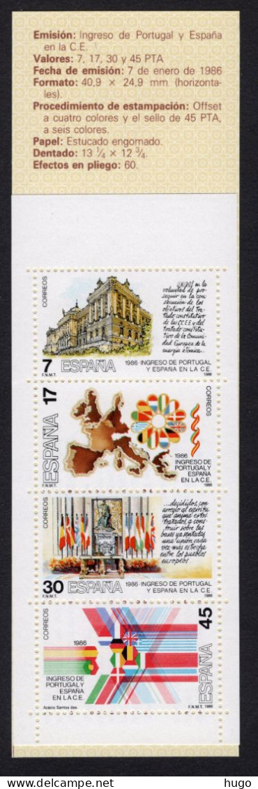 SPANJE Yt. C2444 MNH Postzegelboekje 1986 -1 - Nuevos
