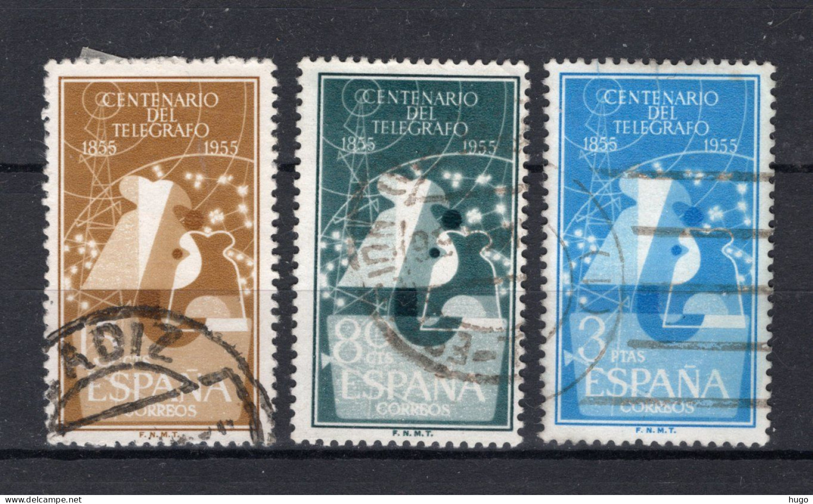 SPANJE Yt. 873/875° Gestempeld 1955 - Used Stamps