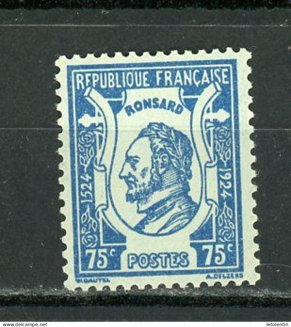 FRANCE:  PIERRE DE RONSARD   - N°Yt  209* - Unused Stamps