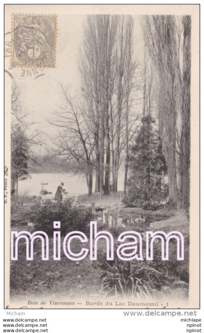 CPA 75 PARIS   12em BOIS  DE VINCENNES  BORDS  DU LAC  DAUMESNIL   TB ETAT - Paris (12)