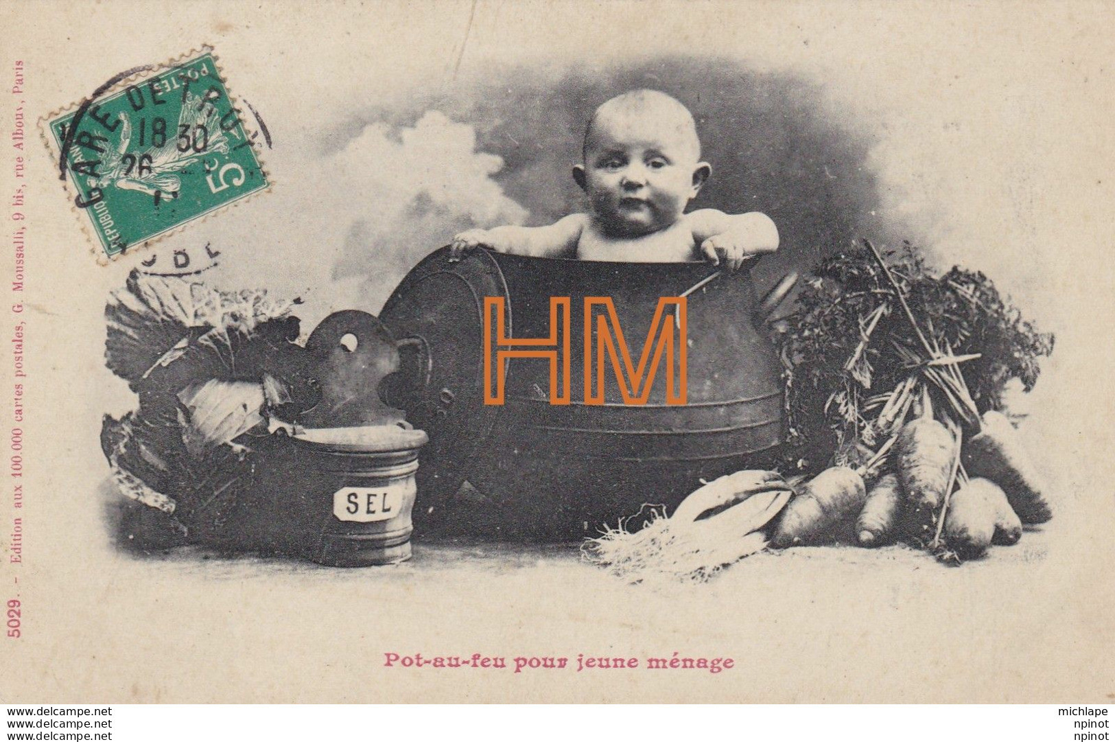 CPA Theme   Enfants  Pot Au Feu  Pour Jeune  Ménage - Humorous Cards