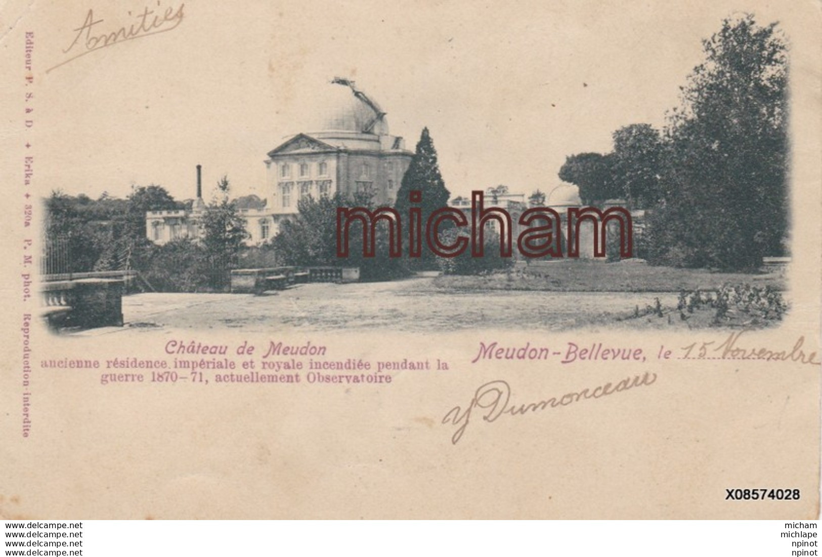 CPA 92  MEUDON  Le Chateau - Meudon