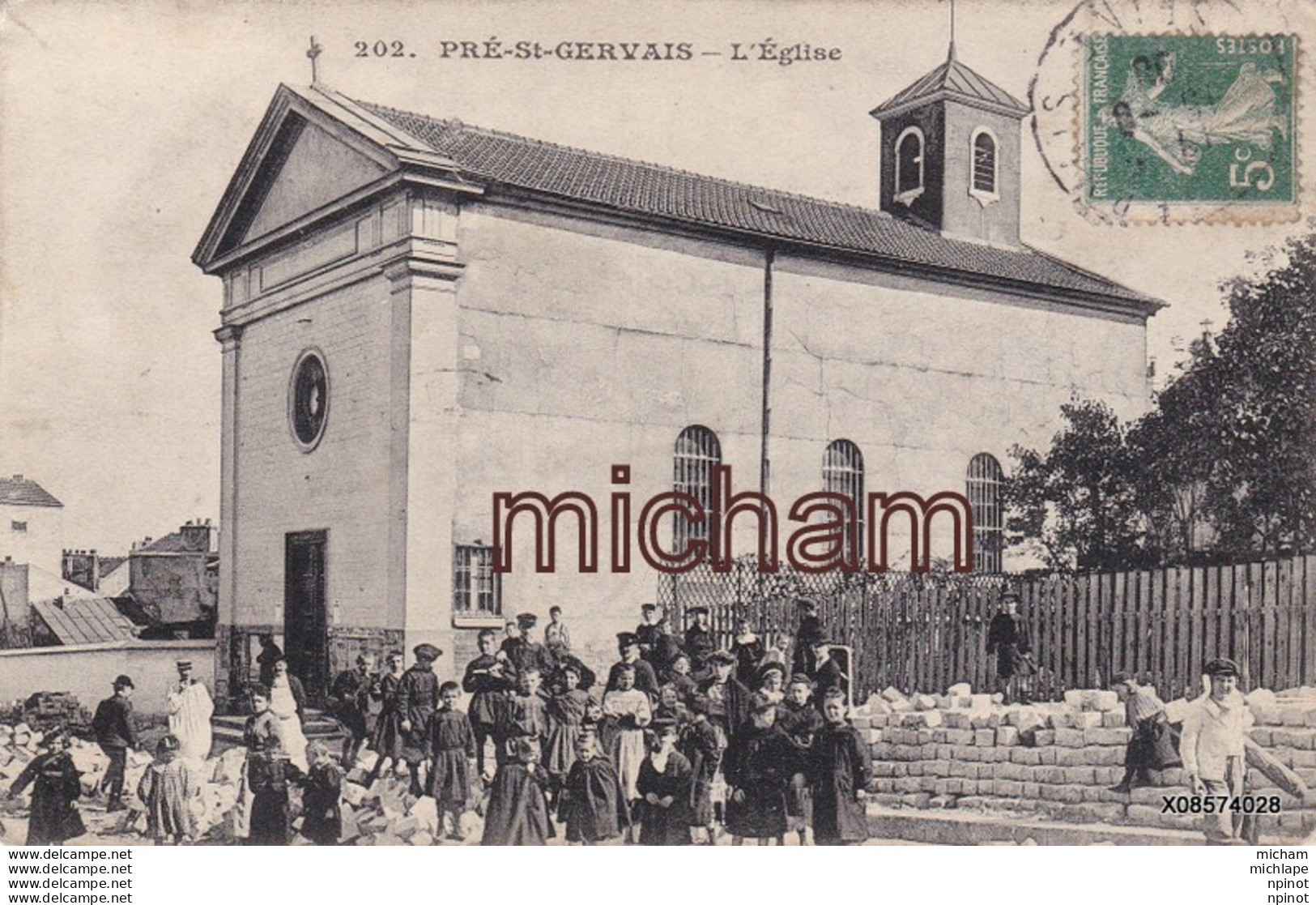 CPA 93   PRE ST GERVAIS L'eglise   Tres Bon Etat - Le Pre Saint Gervais