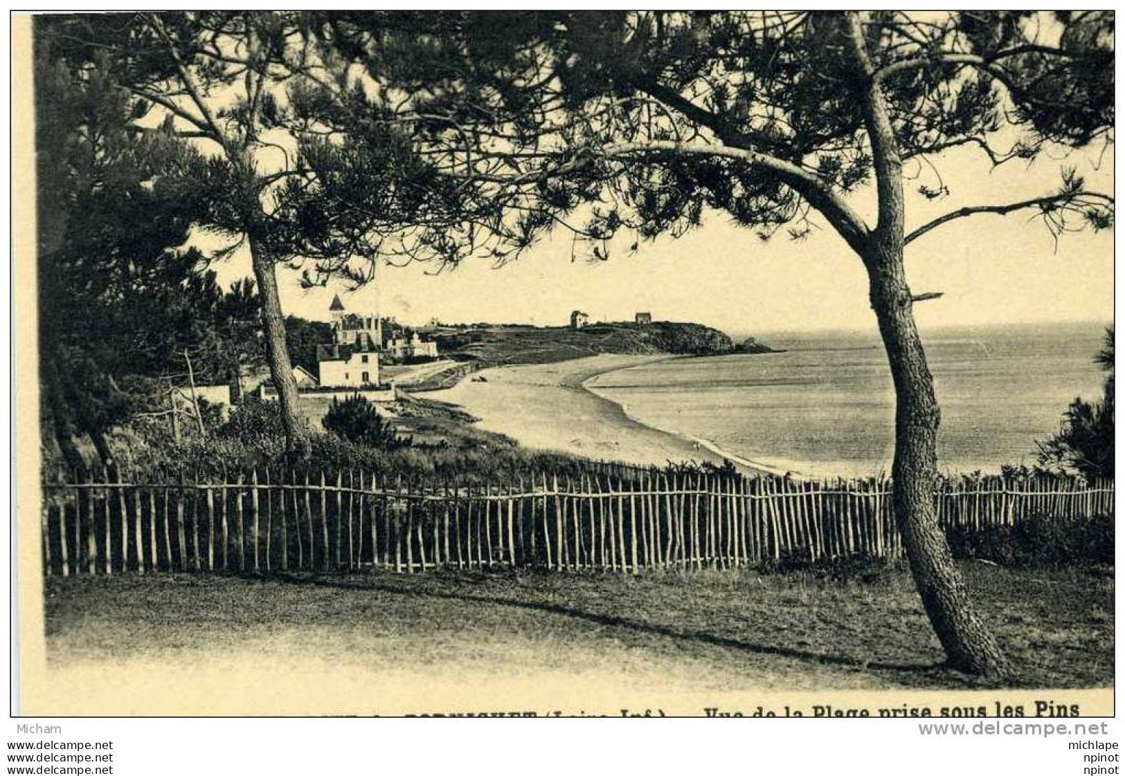 CPA 44 STE MARGUERITTE DE PORNICHET VUE  DE LA PLAGE  PRISE SOUS LES PINS  PARFAIT ETAT - Sonstige & Ohne Zuordnung