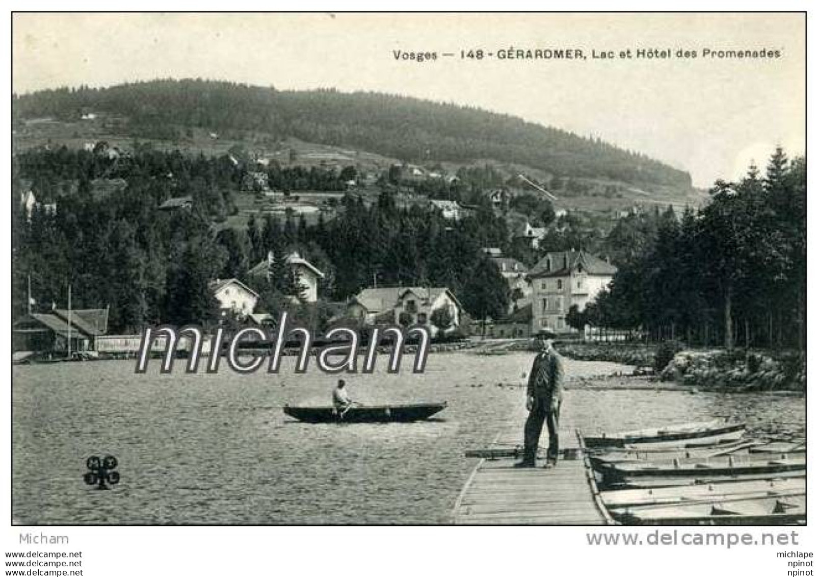 CPA 88     GERARDMER    LAC ET HOTEL DES PROMENADES     PARFAIT  ETAT - Gerardmer