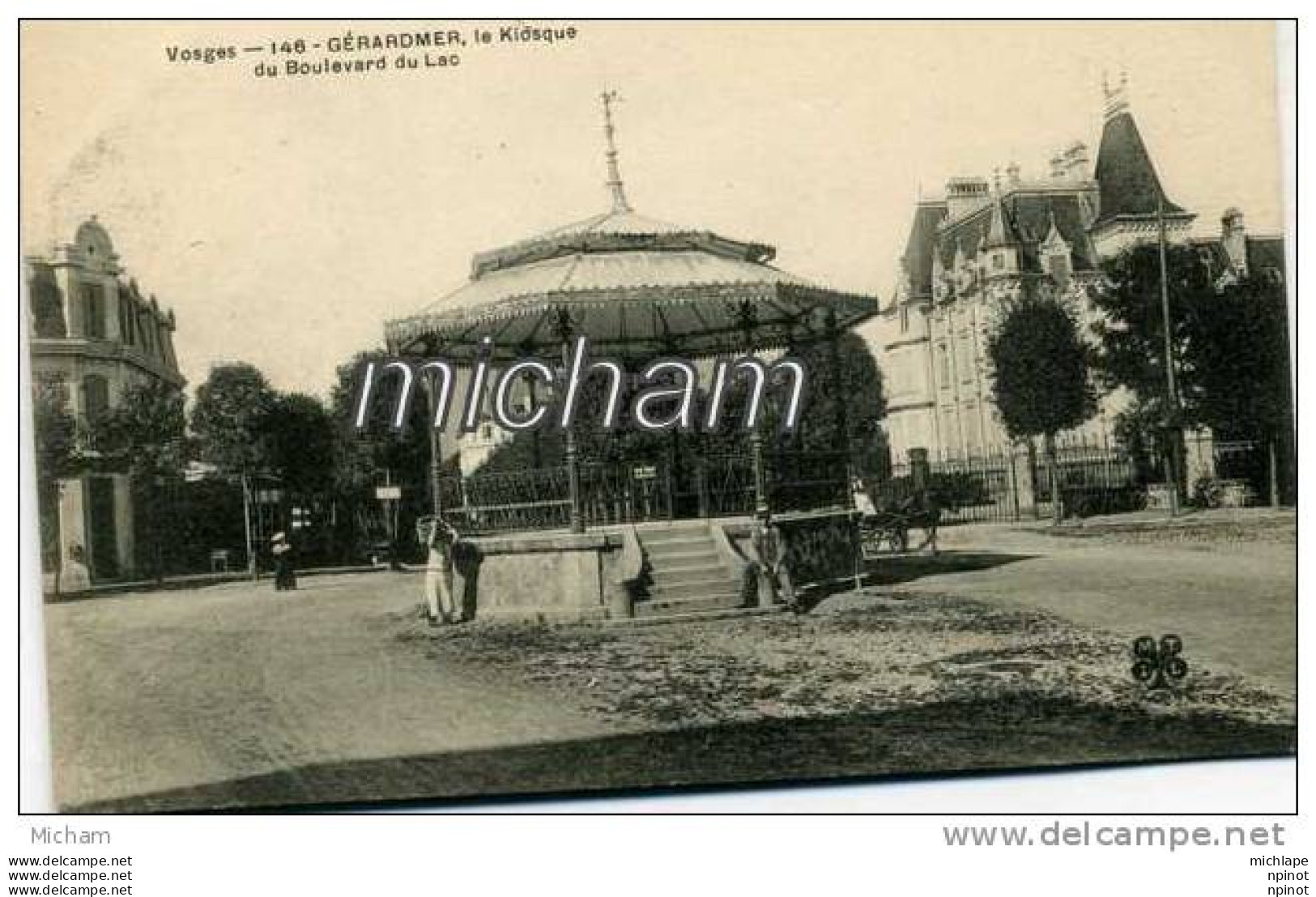 CPA 88     GERARDMER  LE KIOSQUE  BD DU LAC    PARFAIT  ETAT - Gerardmer