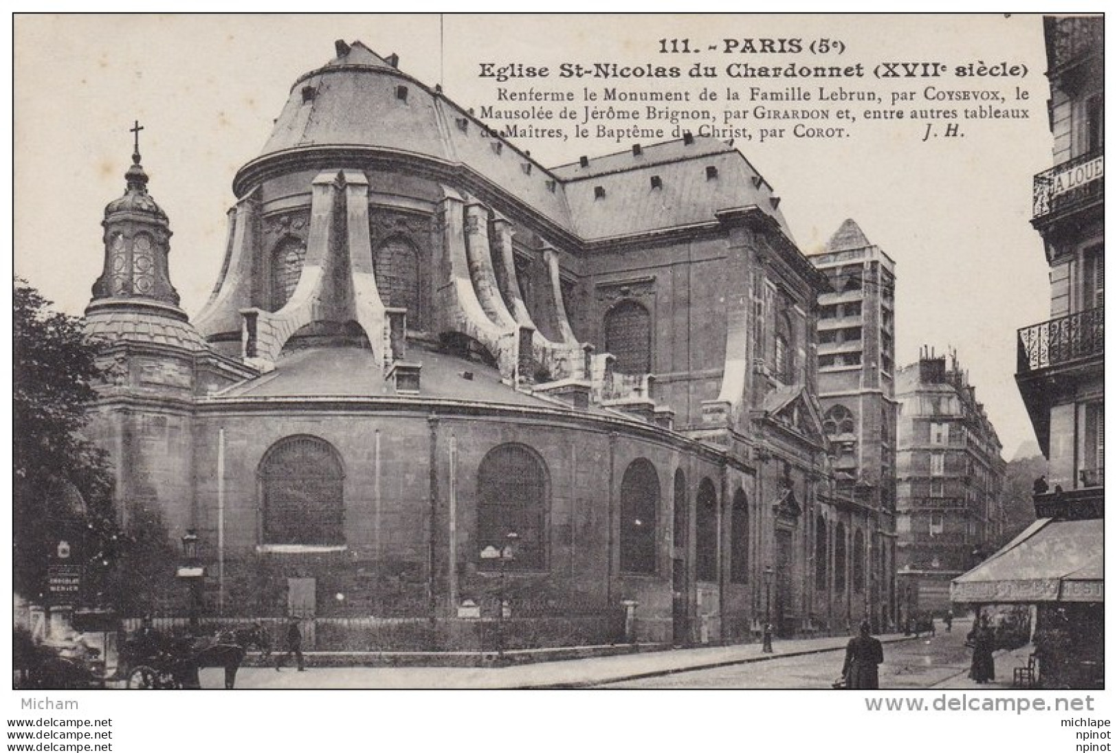 CPA    75 PARIS  5 Em  EGLISE  ST NICOLAS DU CHARDONNET TB ETAT - Arrondissement: 05