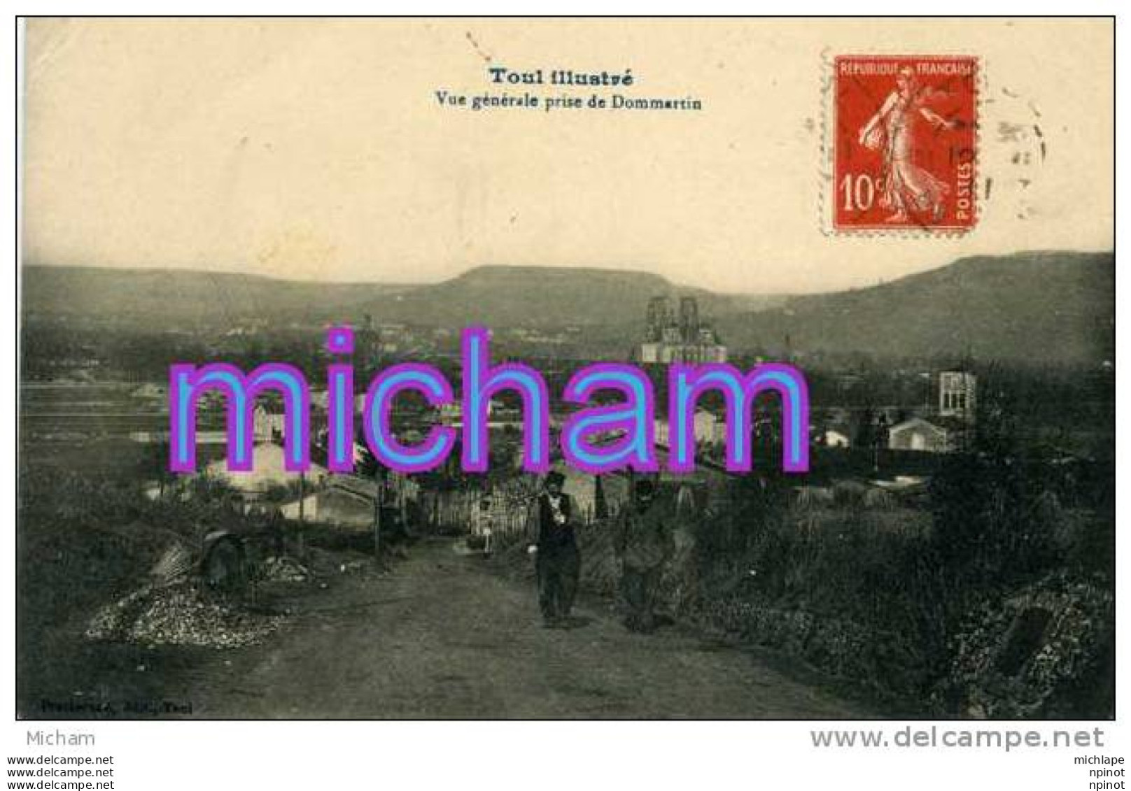 CPA  54 TOUL  VUE GENERALE PRISE DE DOMMARTIN     TB ETAT - Toul