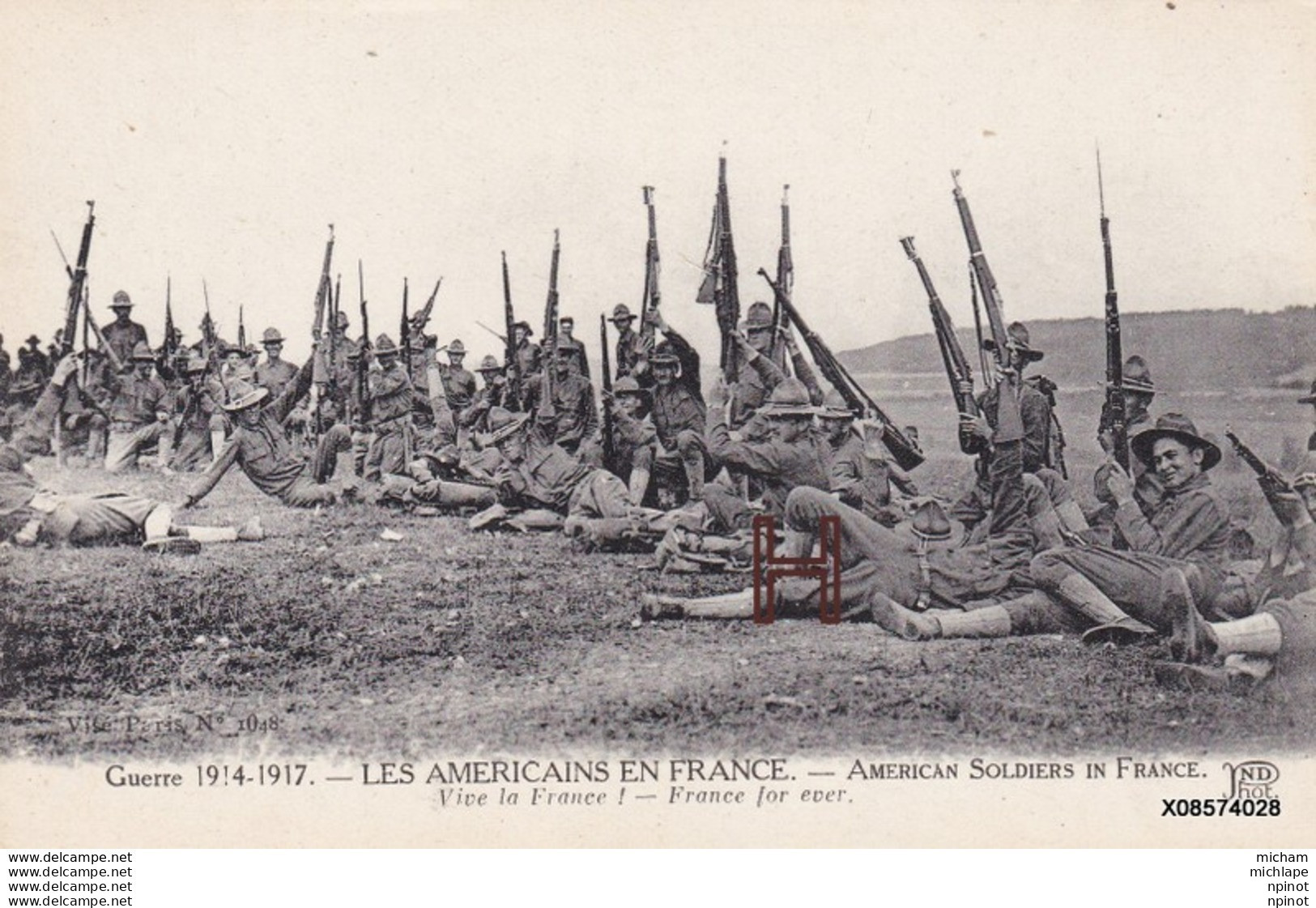 CPA Les Americains En France Vive La France   Tres Bon Etat - Guerre 1914-18