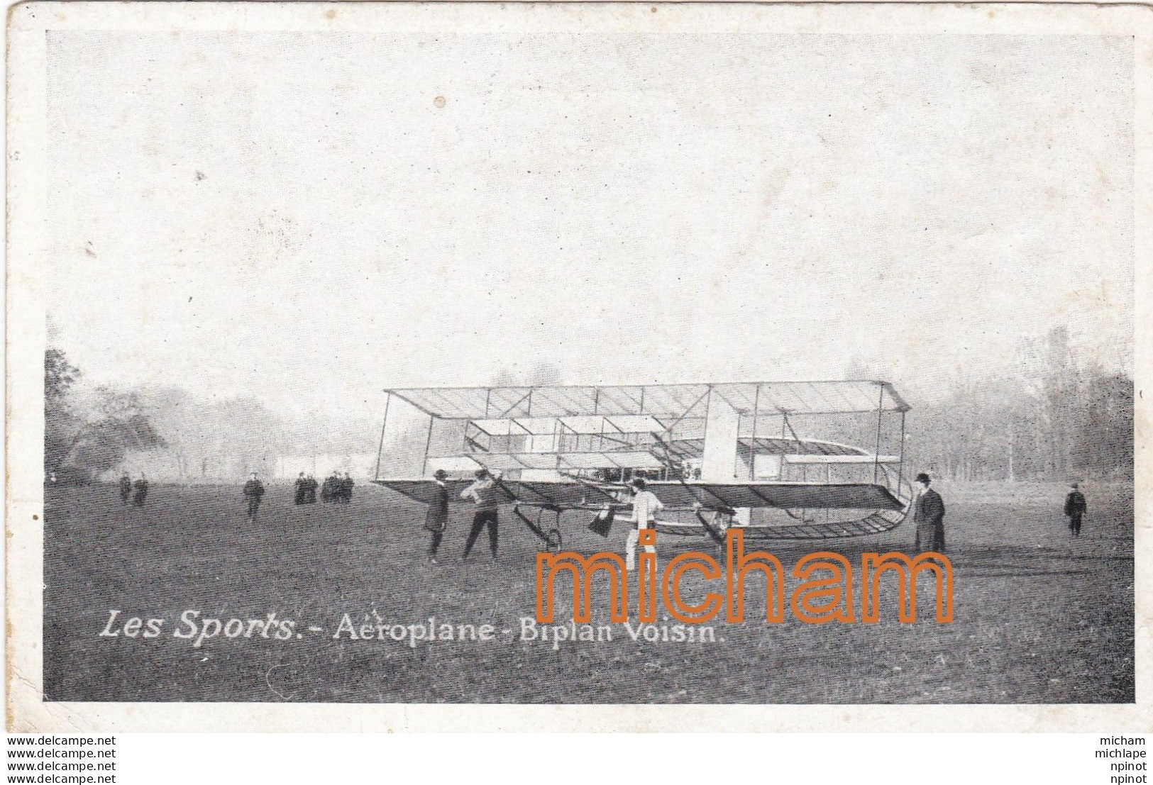 CPA  Theme  Transport  - Aeroplane  Biplan Voisin - 1914-1918: 1. Weltkrieg