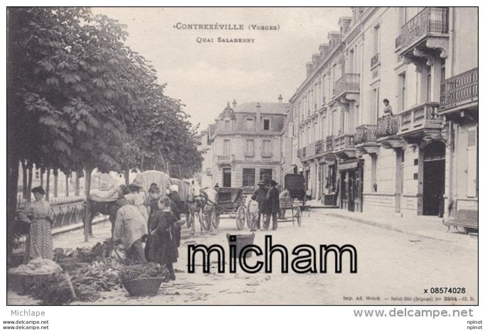 CPA 88 CONTREXEVILLE  QUAI SALABERRY TB ETAT - Contrexeville