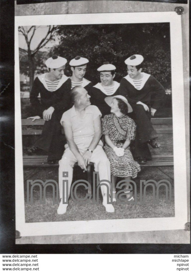 THEME -PHOTO - CIRQUE -  CLOWN  - FRATELLINI     - Photos Ancienne PAS CARTE POSTALE  CINEMA Clown Les CRADDOCK - Photographie