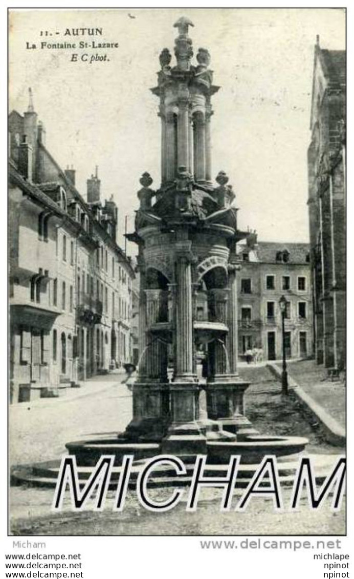 CPA 71   AUTUN  FONTAINE ST LAZARE  PARFAIT ETAT - Autun