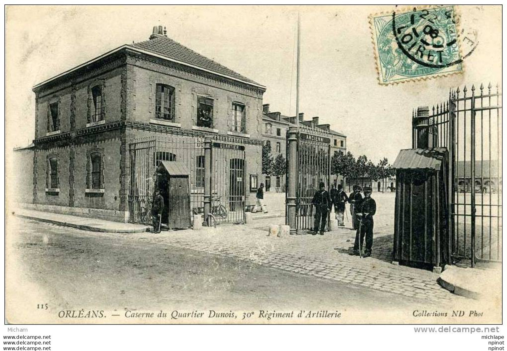 CPA  45  ORLEANS    QUARTIER DUNOIS 30em D'ARTILLERIE  PARFAIT ETAT - Orleans