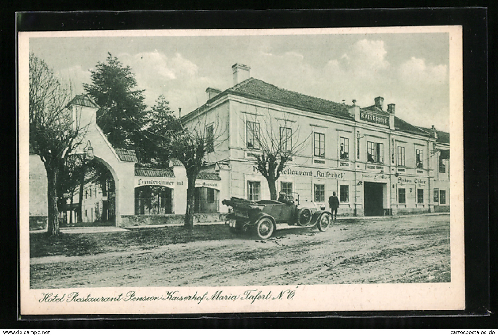 AK Maria Taferl, Hotel Kaiserhof Mit Auto  - Autres & Non Classés