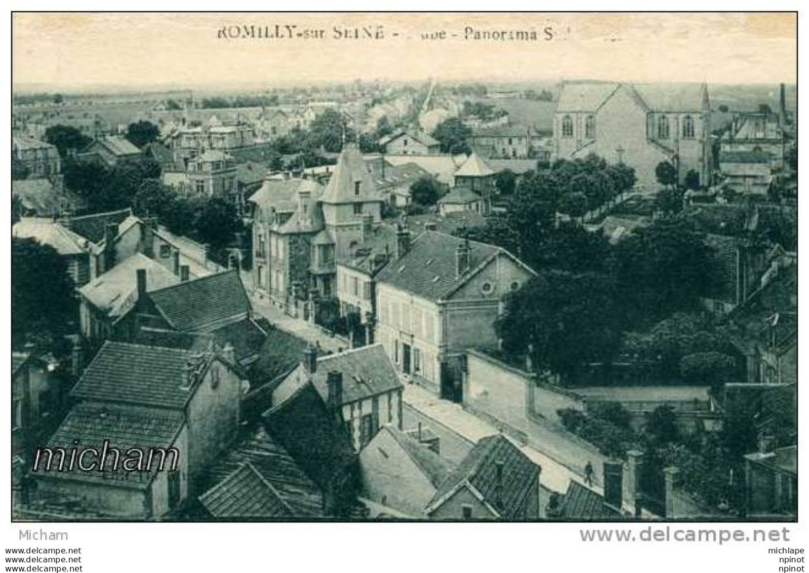 CPA 10  ROMILLY  PANORAMA SUD - Romilly-sur-Seine