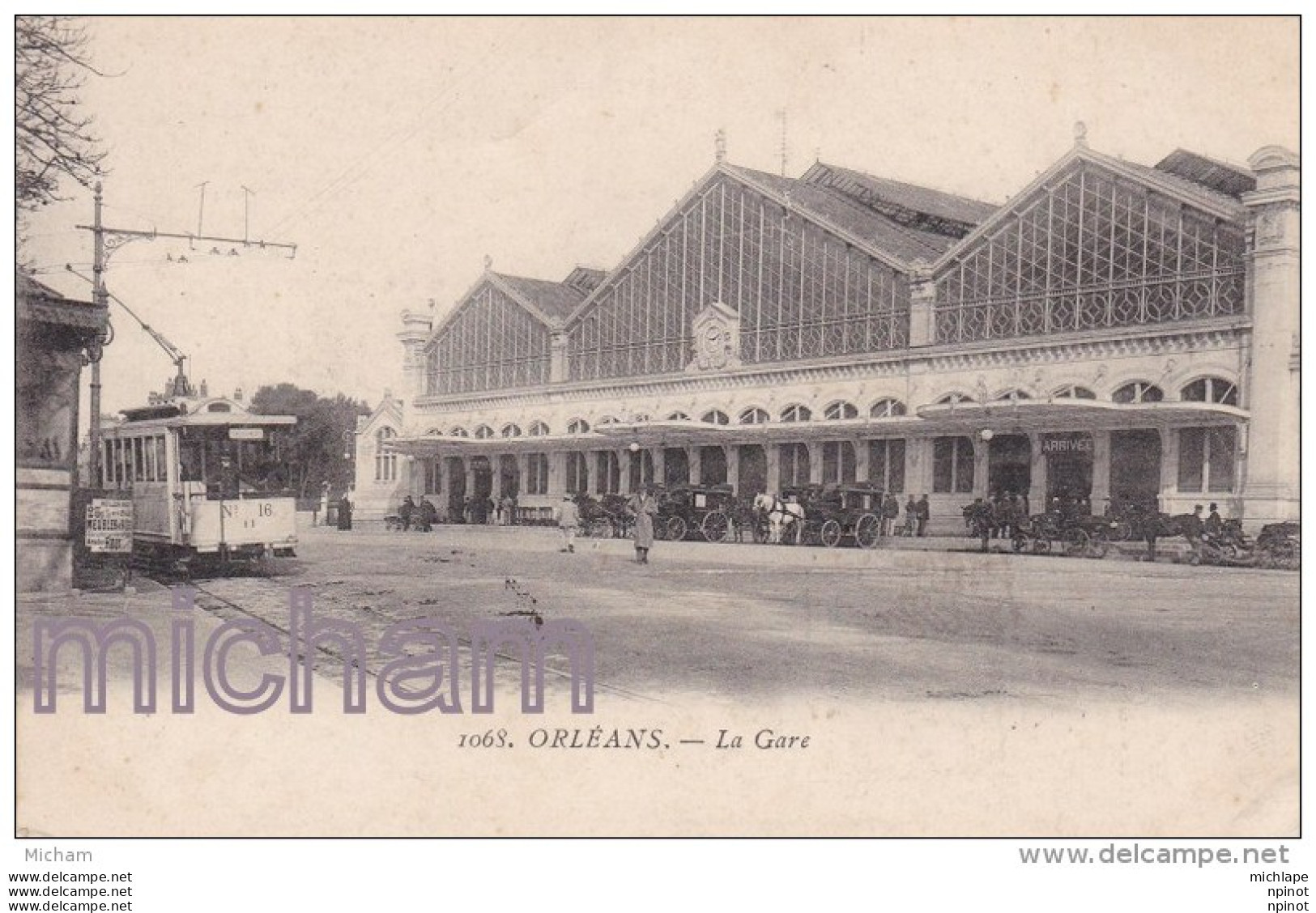 CPA 45 ORLEANS  LA GARE  PLAN DE TRAMWAY - Orleans