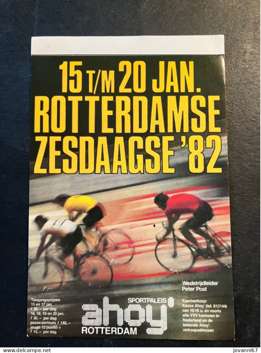 Zesdaagse Rotterdam - Sticker - Cyclisme - Ciclismo -wielrennen - Cycling