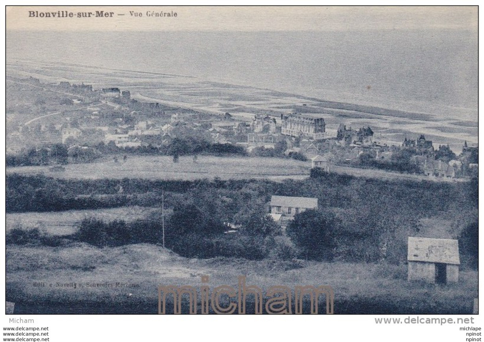 CPA  14  BLONVILLE  SUR  MER  VUE  GENERALE TB ETAT - Other & Unclassified