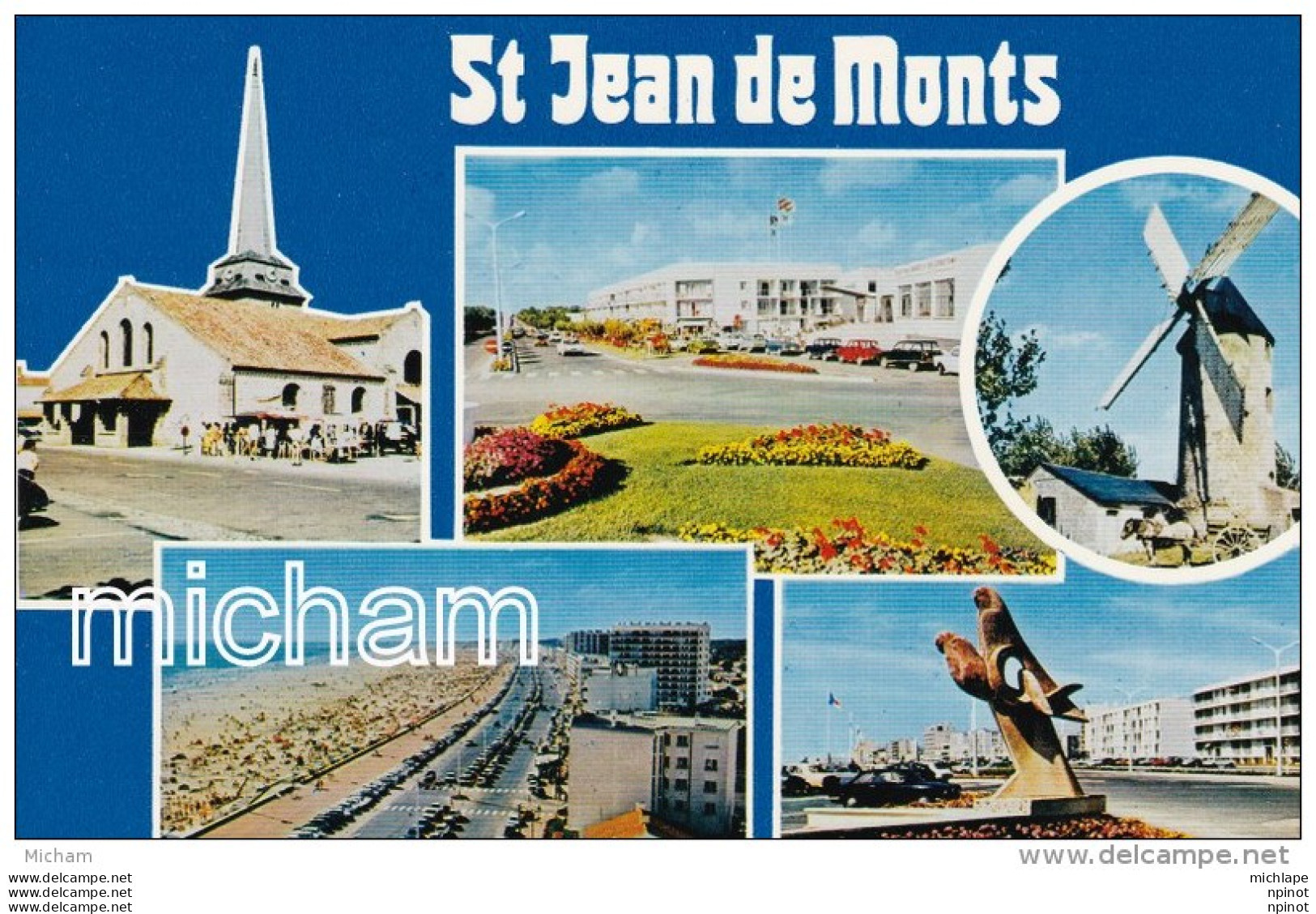 CPM 85    ST JEAN DE MONTS  MULTIVUES  TB ETAT - Saint Jean De Monts