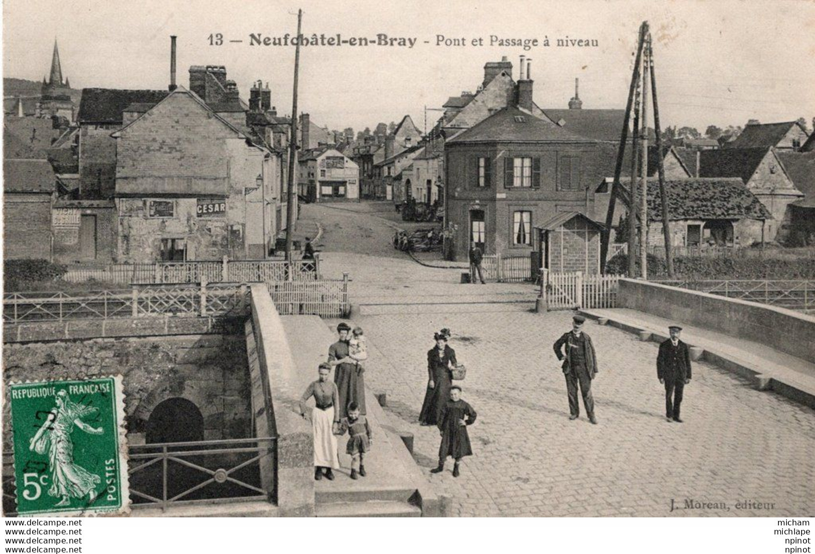 CPA - 76 - NEUFCHATEL EN BRAY -  Pont Et Passage  A Niveau - Neufchâtel En Bray