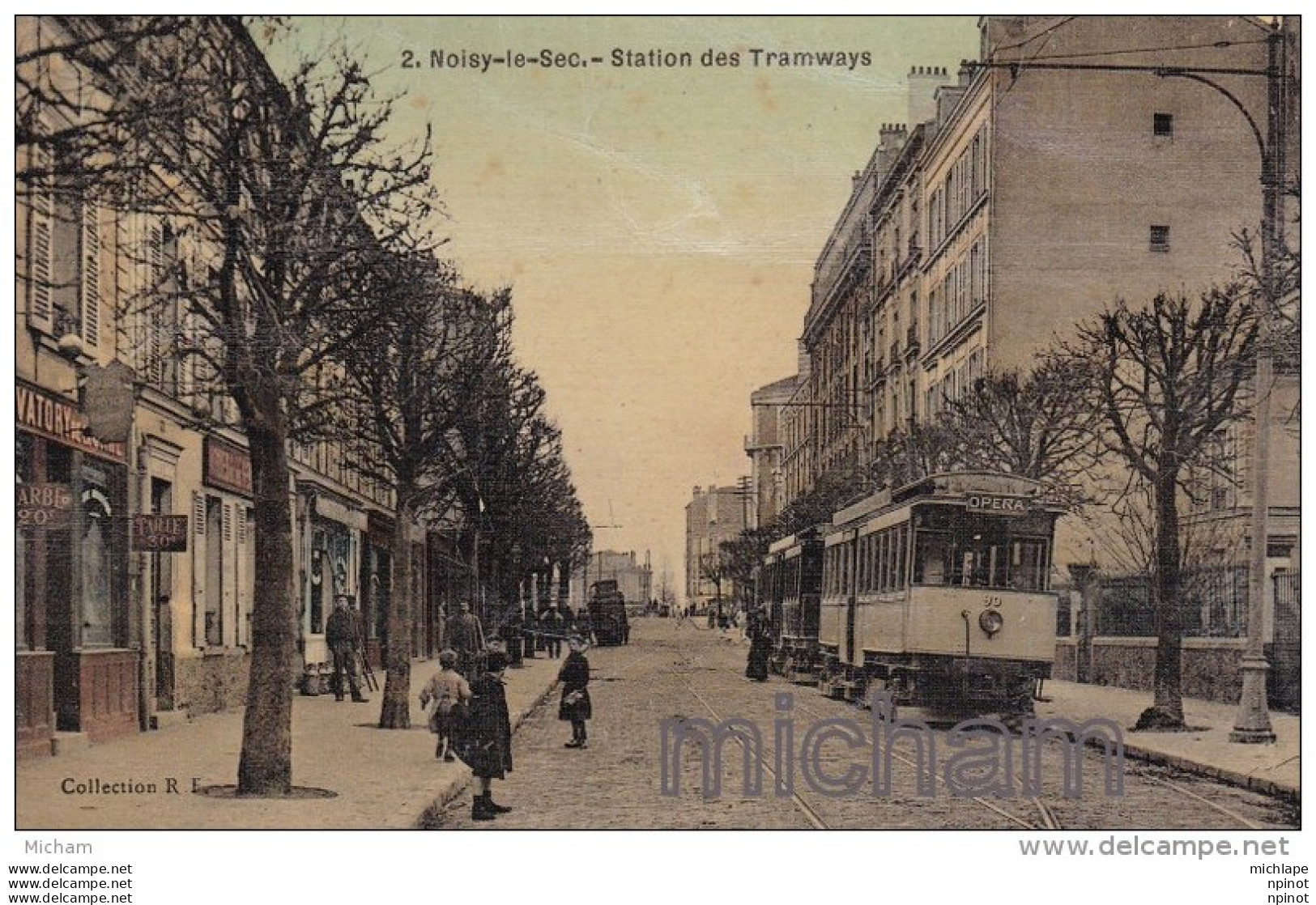 CPA  93  NOISY LE  SEC  STATION DE TRAMWAYS   T B ETAT - Noisy Le Sec