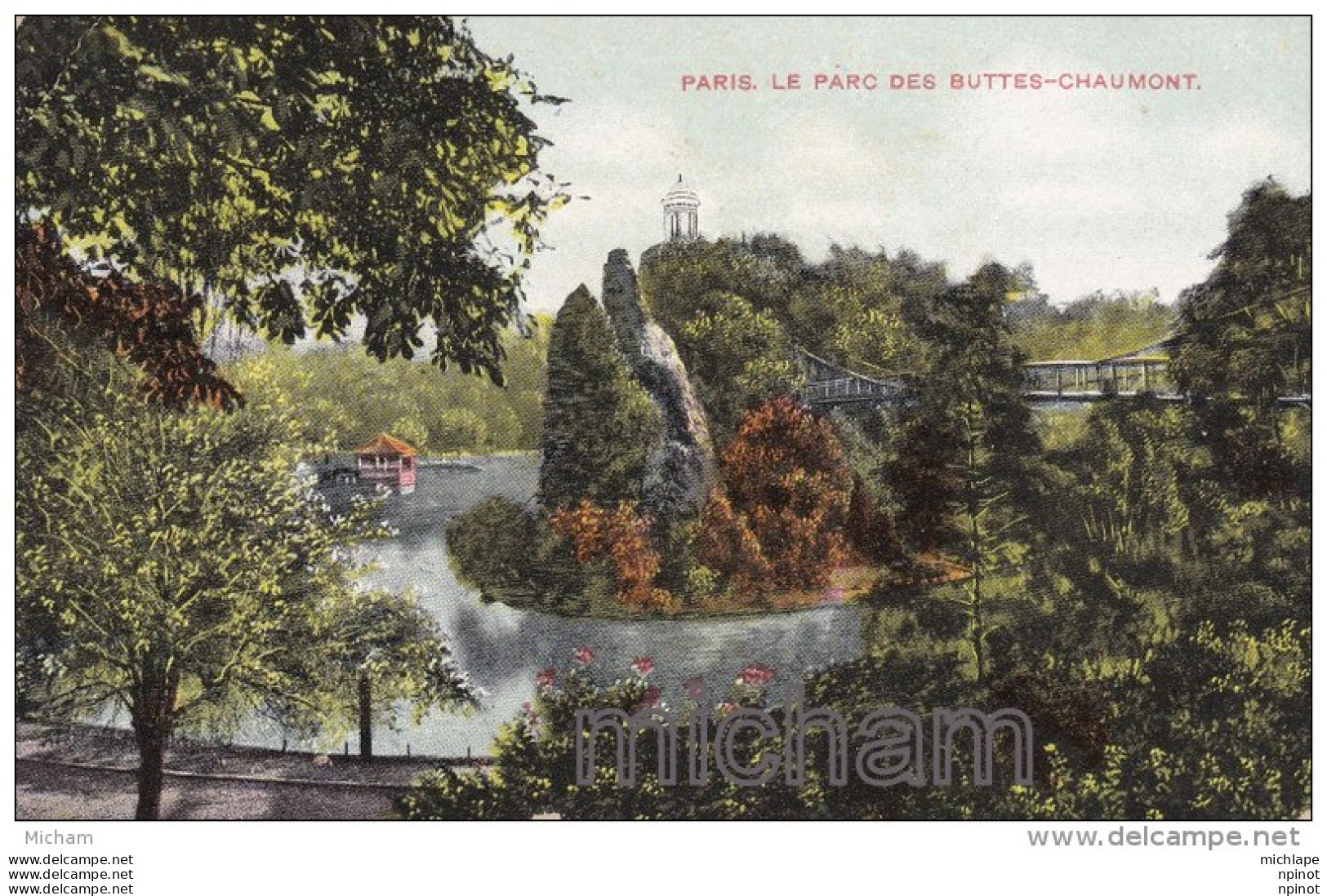 CPA 75 PARIS  19 Em PARC DES  BUTTES  CHAUMONT T B ETAT - Arrondissement: 19