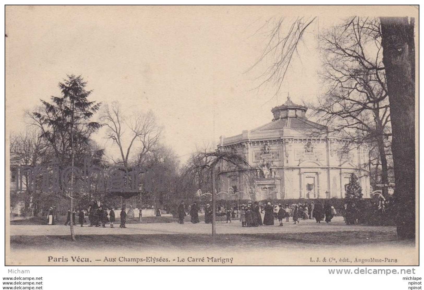 CPA 75 PARIS  8em -PARIS  VECU- AUX CHAMPS ELYSEES LE CARRE MARIGNY T B ETAT - Distretto: 08