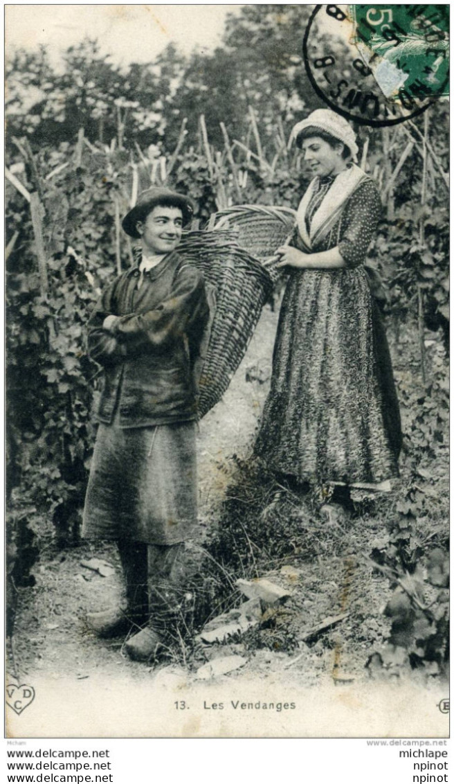 CPA 43 L'AUVERGNE PITTORESQUE  LES VENDANGES  CACHET DE DEPART  DE BRIOUDE TB ETAT - Autres & Non Classés