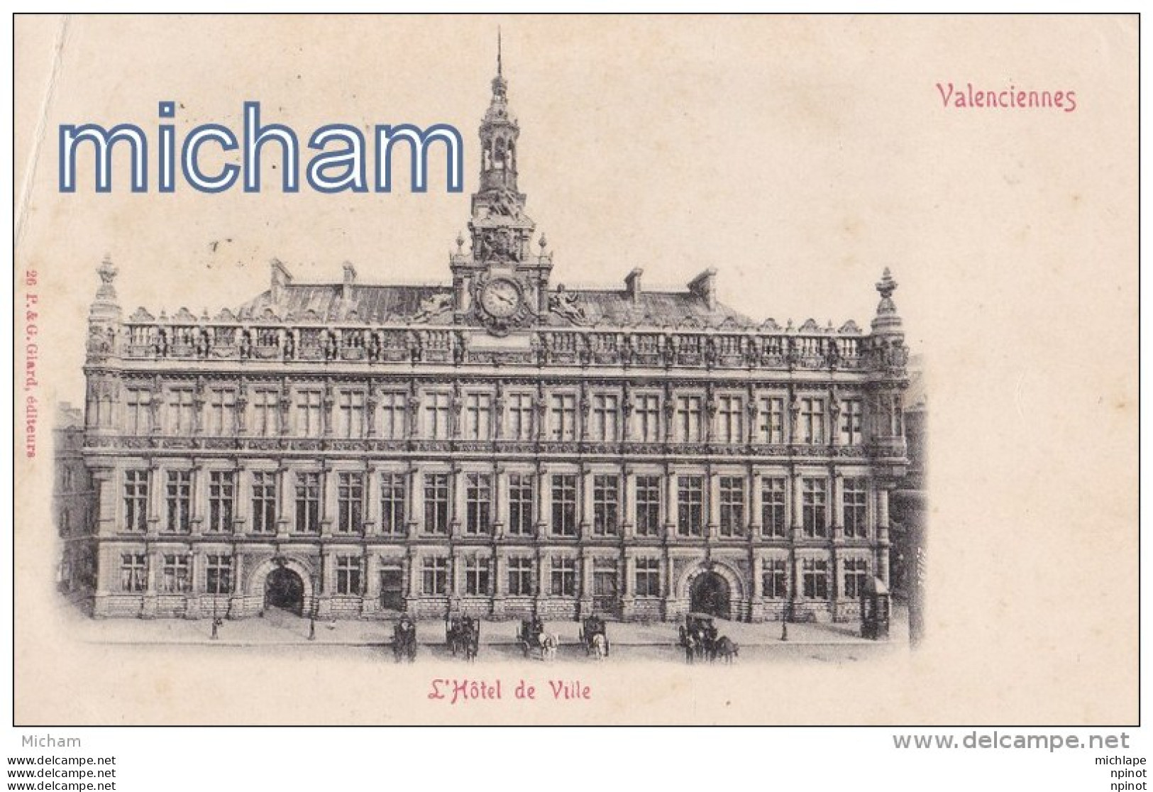 CPA  59   VALENCIENNES  HOTEL DE VILLE - Valenciennes