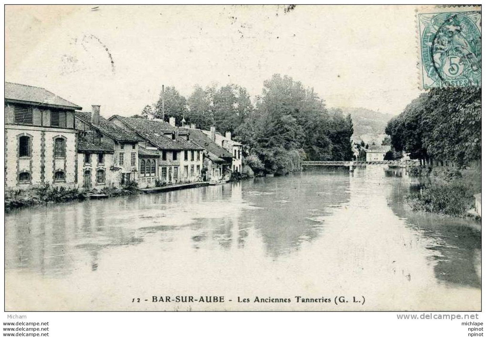 CPA 10  BAR SUR AUBE ANCIENNES TANNERIES PARFAIT ETAT - Bar-sur-Aube