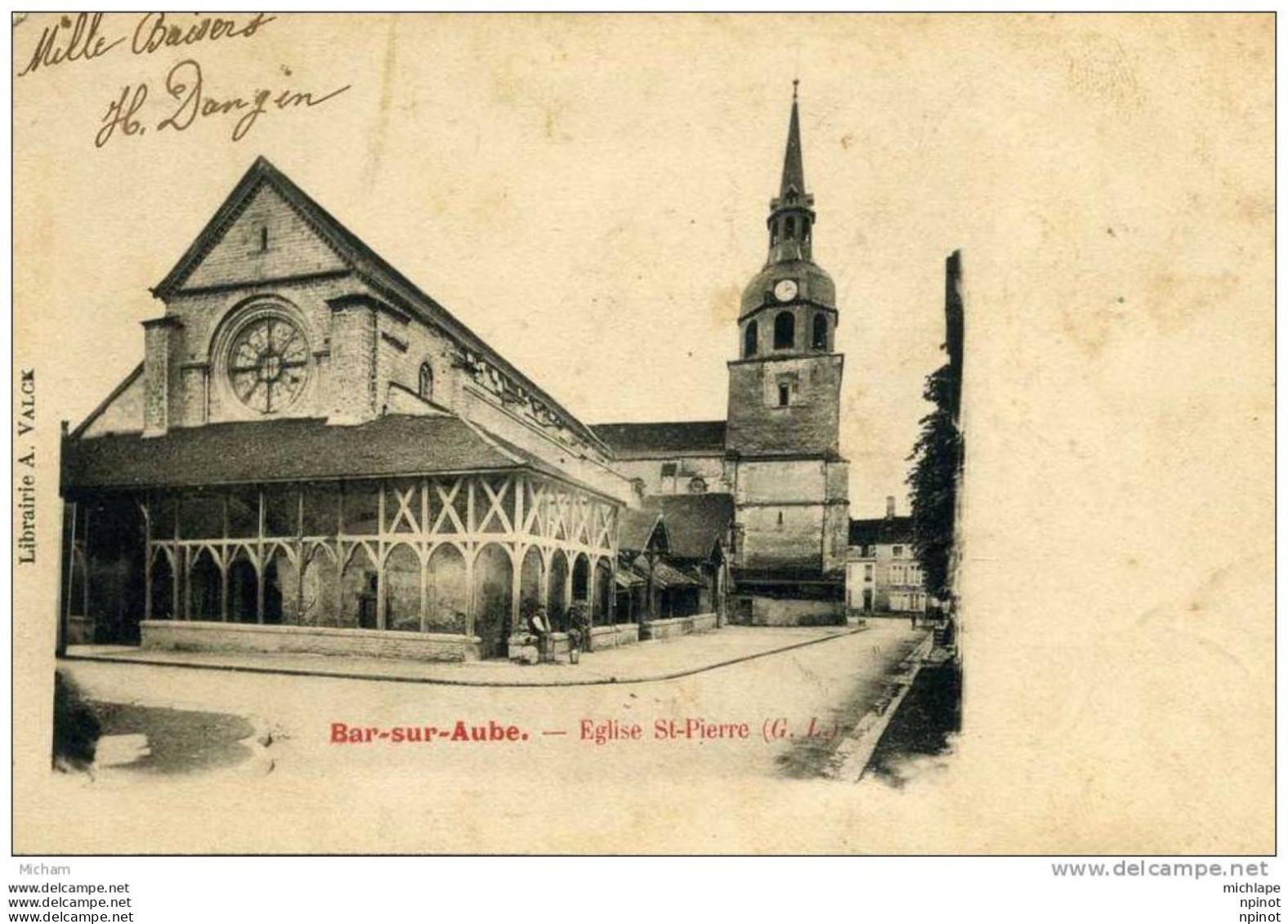 CPA 10  BAR SUR AUBE   EGLISE ST PIERRE     PARFAIT ETAT - Bar-sur-Aube