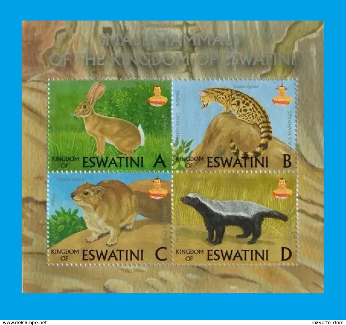 ESWATINI SWAZILAND 2018 Minisheet Mammals Mamiferes Bloc Feuillet - Swaziland (1968-...)