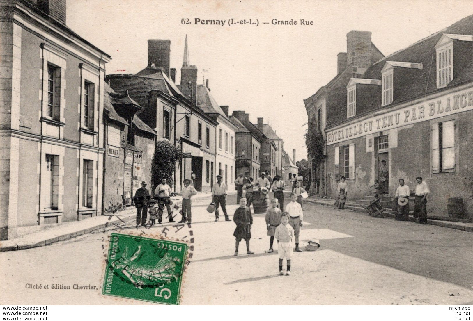 C P A  -  37 -  PERNAY -  Grande  Rue - Other & Unclassified