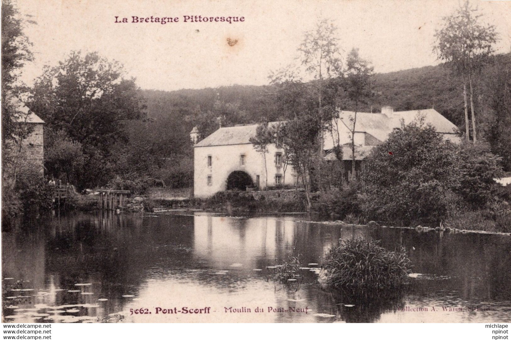 CPA -  56 -PONT SCORFF   -  Le Moulin Du Pont Neuf - Pont Scorff