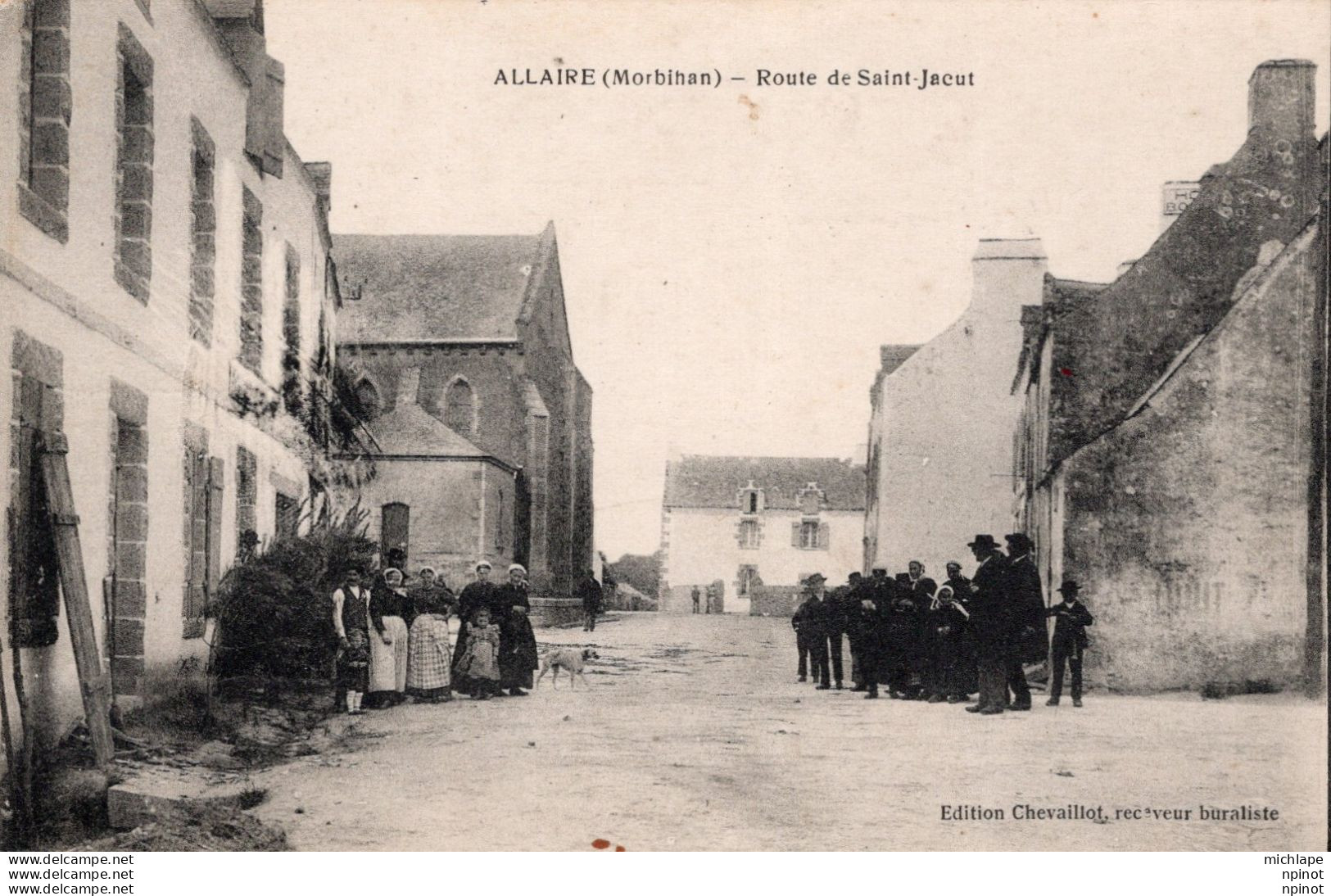 CPA -  56 -  ALLAIRE  -  Route De Saint Jacut - Allaire