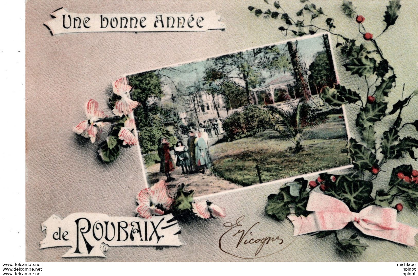 CPA -  59 - ROUBAIX -  Une Bonne  Année - Roubaix