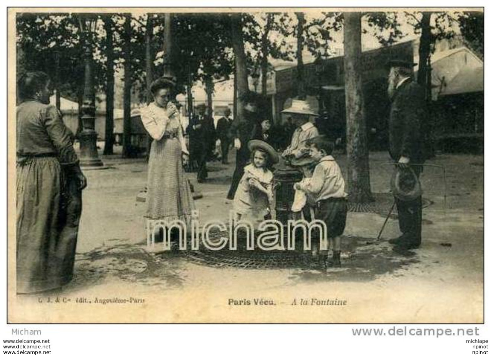 CPA 75  PARIS VECU  A LAFONTAINE      TRES BON ETAT - Sonstige & Ohne Zuordnung