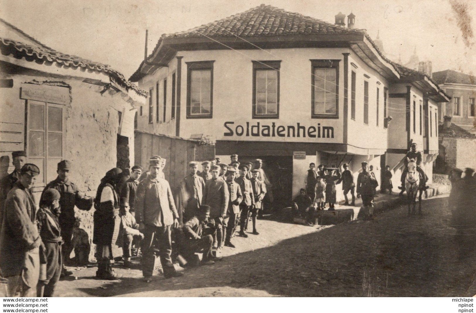 C P A -  ALLEMAGNE  -  CARTE PHOTO  - DUSENBIN - Soldattenhein - Autres & Non Classés