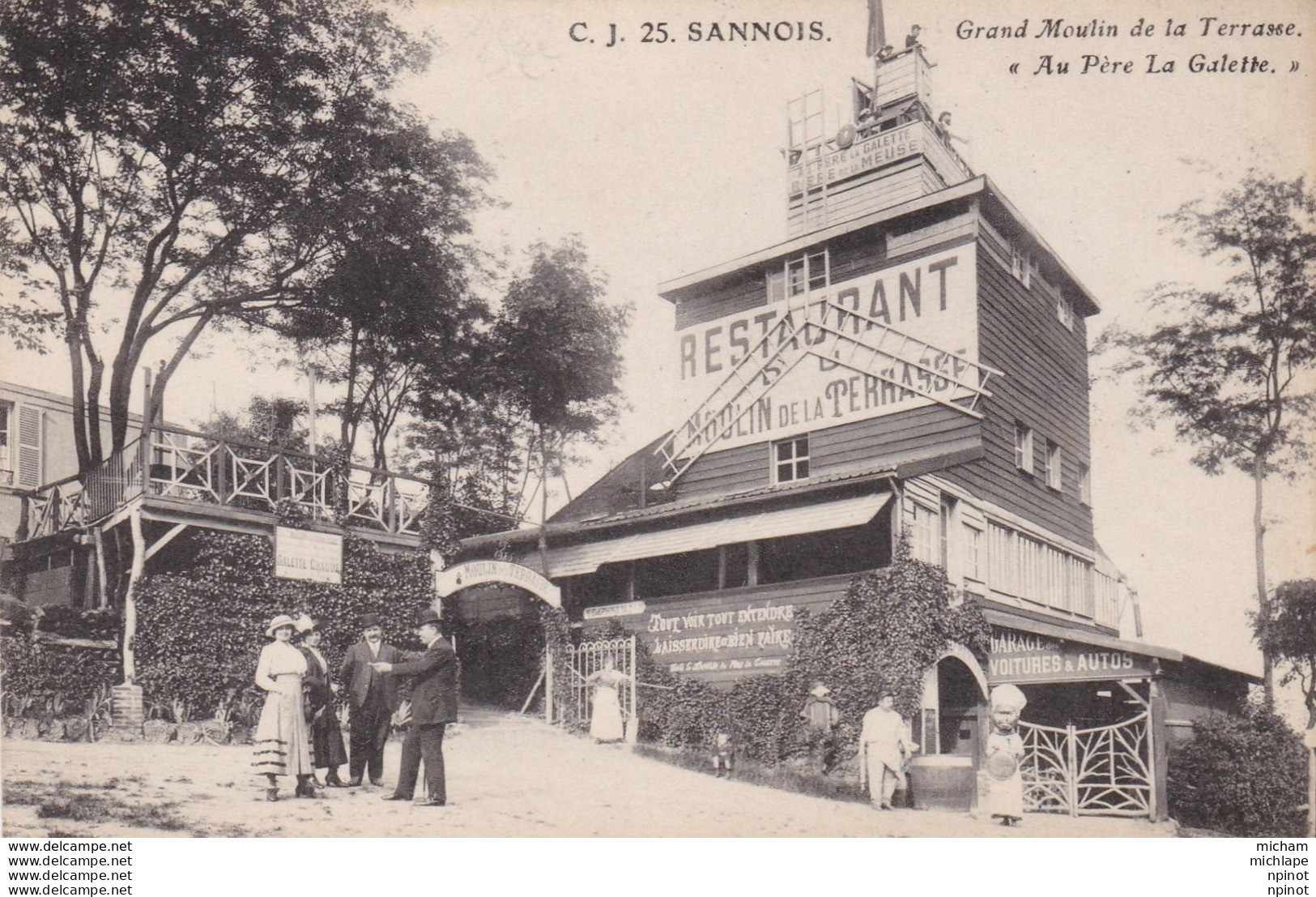 CPA  95 SANNOIS Grand Moulin De La Terrasse - Sannois