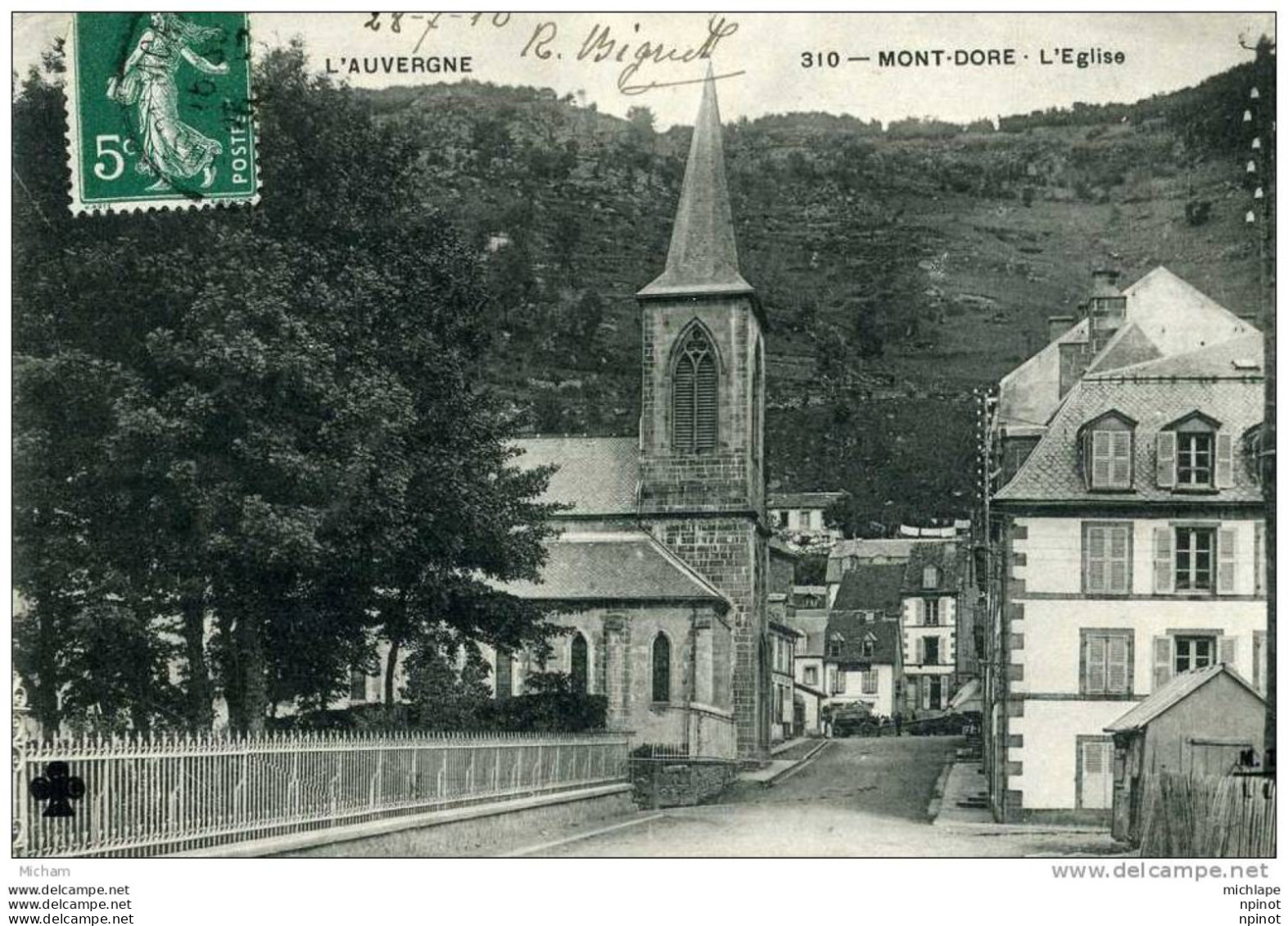 CPA 63   LE MONT DORE   L'EGLISE TB ETAT - Le Mont Dore